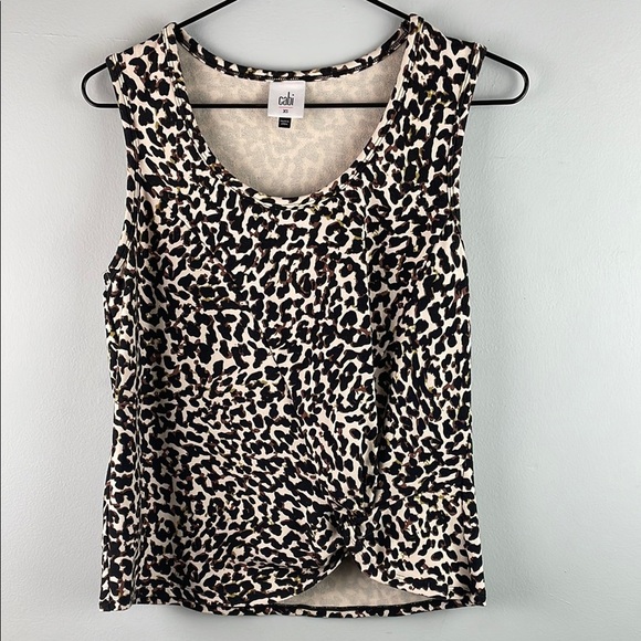 Cabi Leopard Print Sleeveless Top Size XS - Picture 1 of 7